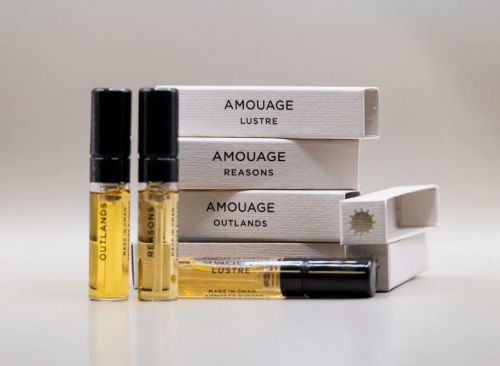Amouage Outlands (25-12 Reasons+Lustre+Outlands по 10 мл духи 30 мл)