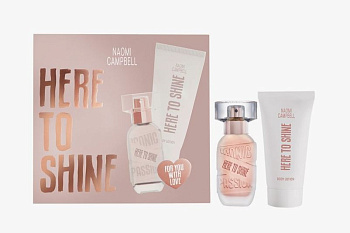 Naomi Campbell Here To Shine (26-020070 Set 15ml EDT + 50ml BL туалетная вода 15 мл)