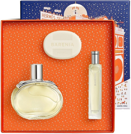 Hermes Barenia set (100ml edp+15ml edp+25gr body soap)